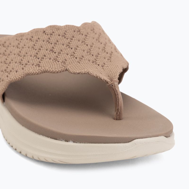 Dámské pantofle SKECHERS Ultra Flex 3.0 Rhythm Waves brown 7