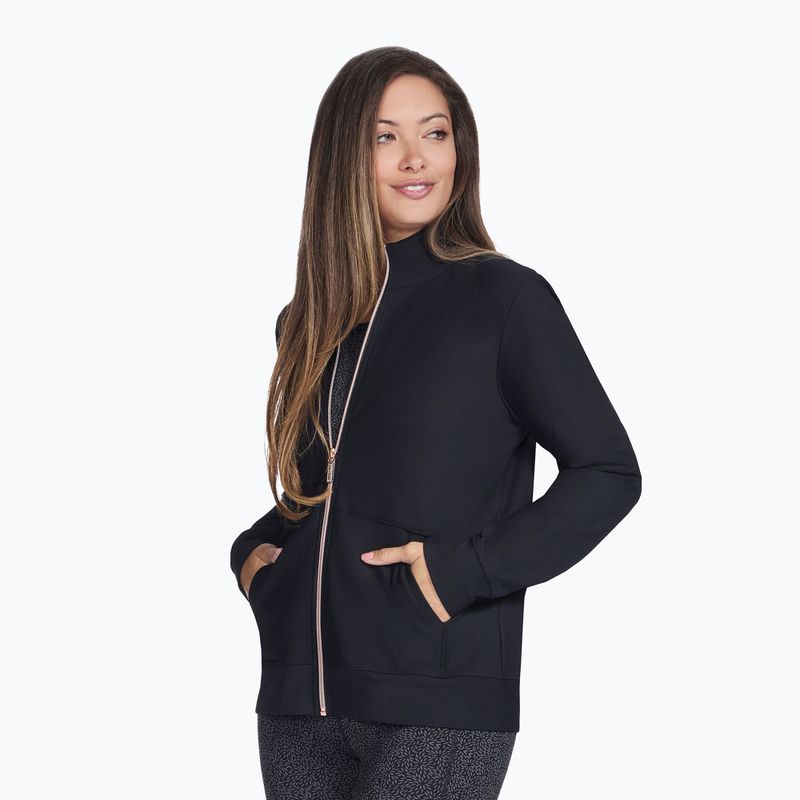 Dámská mikina SKECHERS GO Luxe Rib Everyday Full Zip black 3