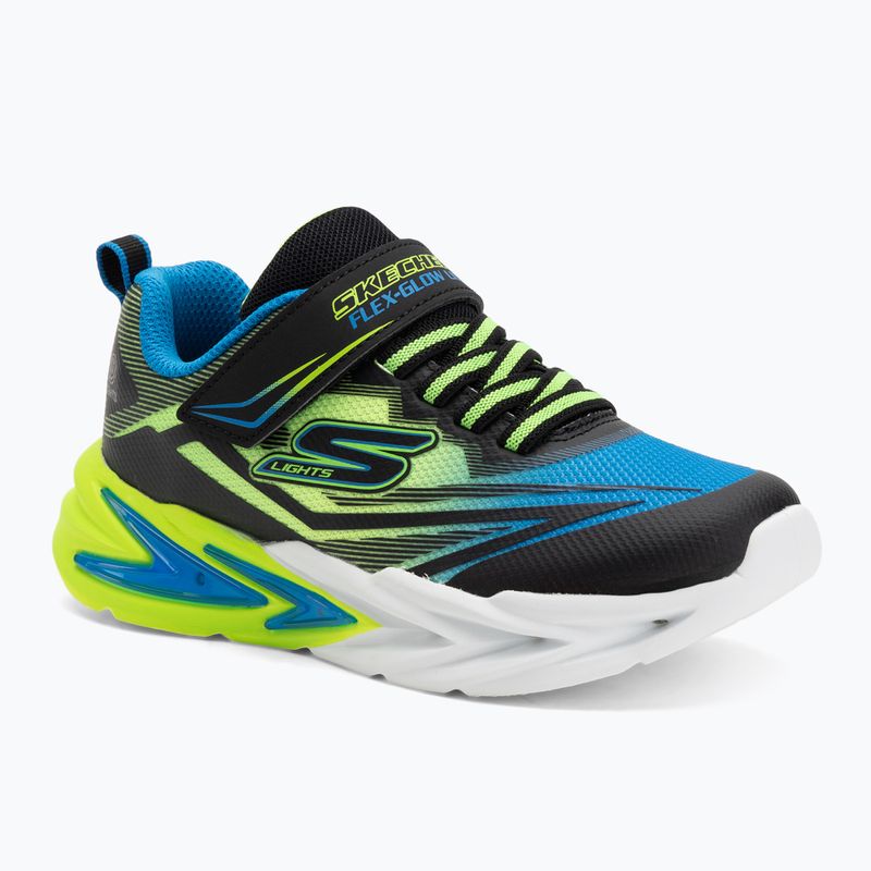 Dětské boty SKECHERS Flex-Glow Ultra black/blue/lime