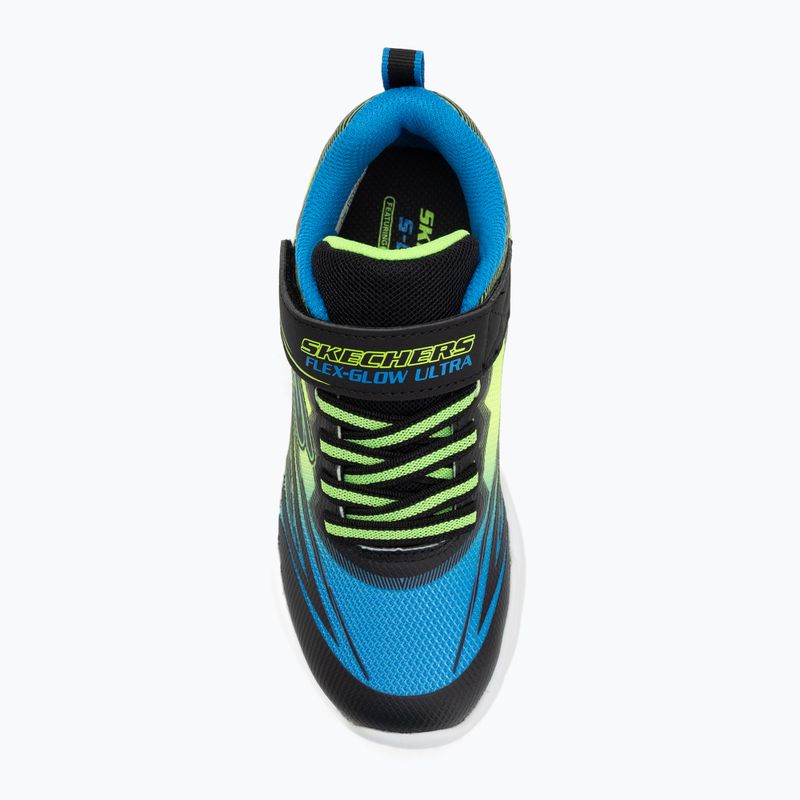 Dětské boty SKECHERS Flex-Glow Ultra black/blue/lime 5