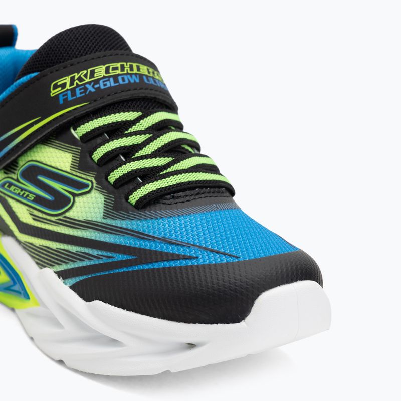 Dětské boty SKECHERS Flex-Glow Ultra black/blue/lime 7