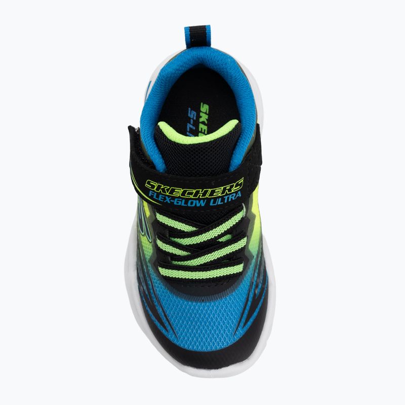 Dětské boty SKECHERS Flex-Glow Ultra black/blue/lime 5