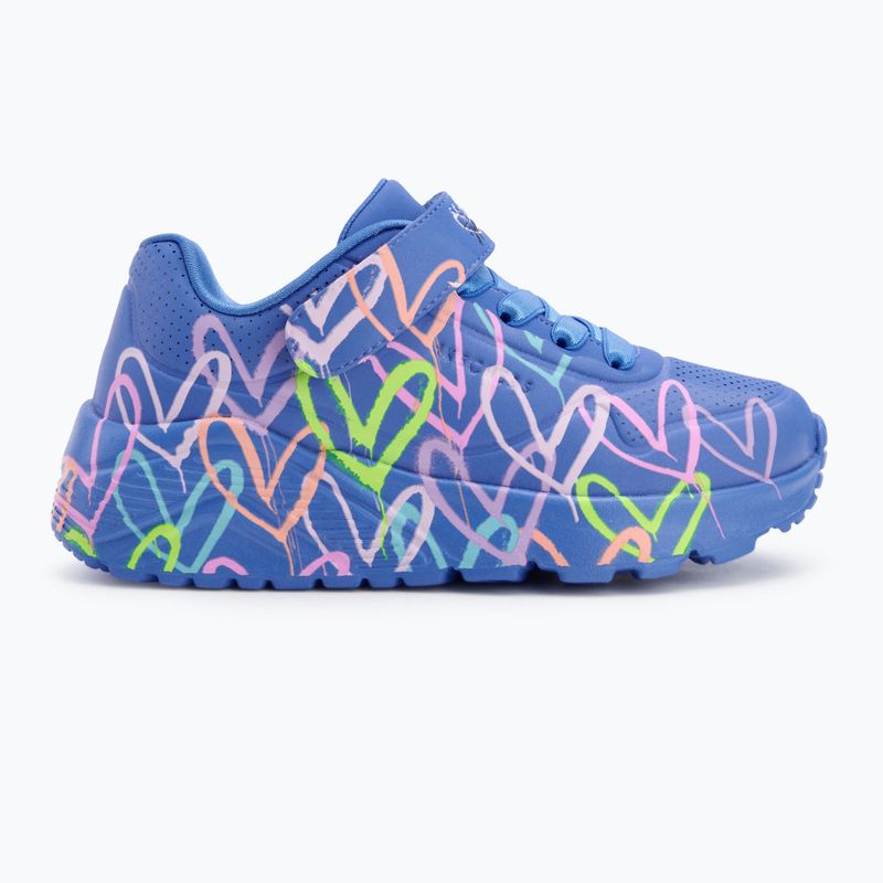 Dětské boty SKECHERS Uno Lite Love Levitate blue/multi 2