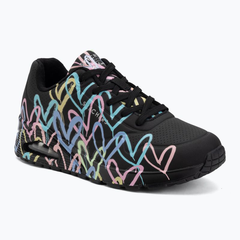 Dámské boty SKECHERS JGoldcrown Uno Spread The Love black