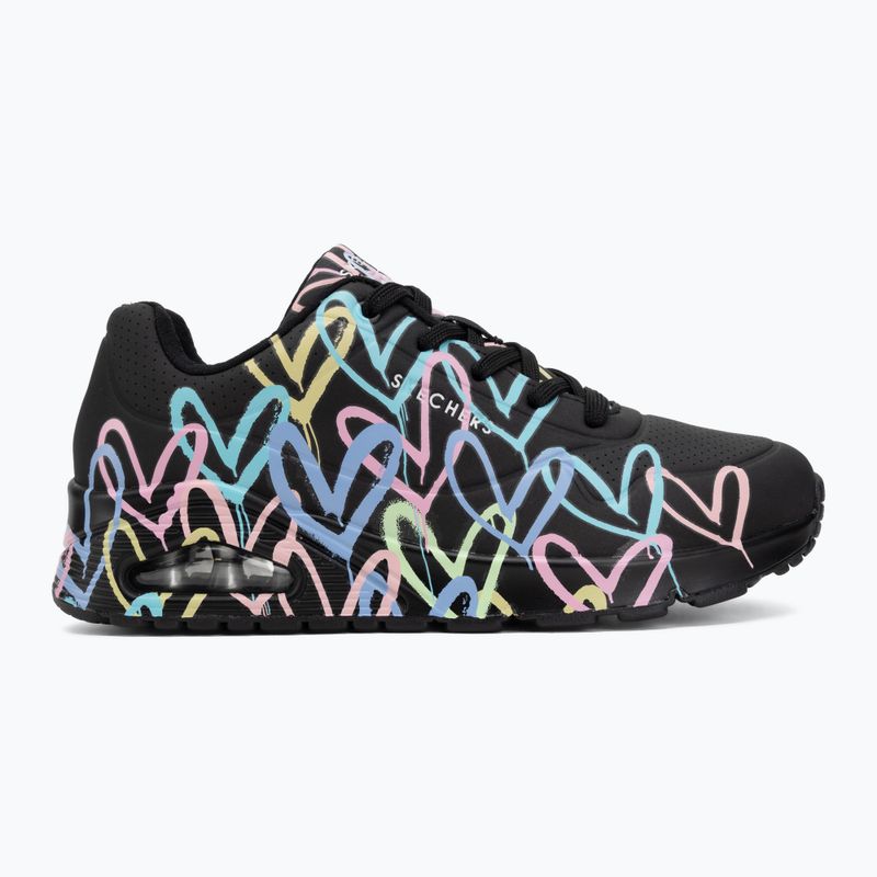 Dámské boty SKECHERS JGoldcrown Uno Spread The Love black 2