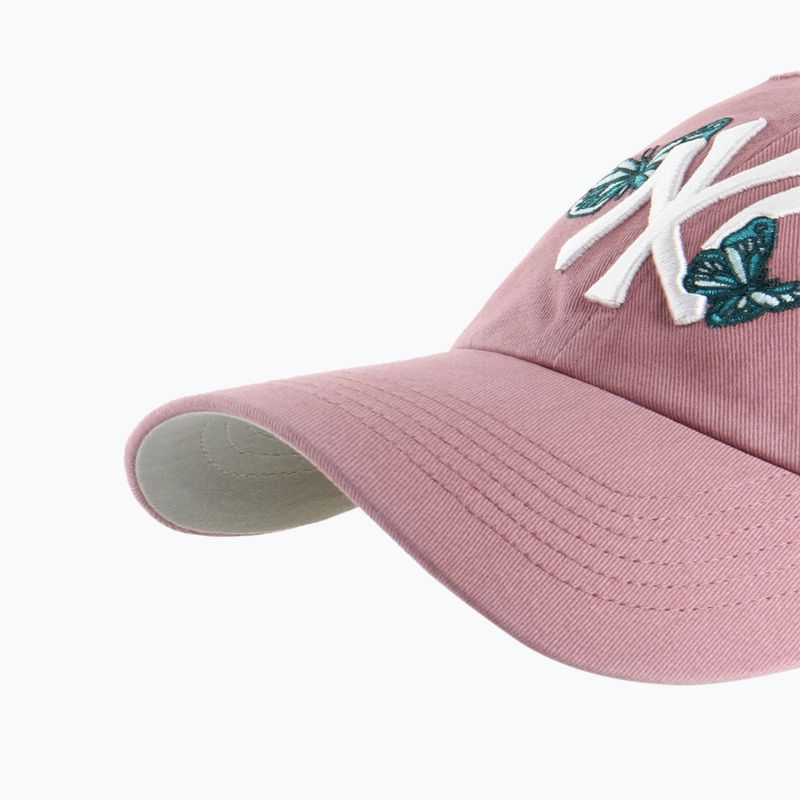 Kšiltovka 47 Brand MLB New York Yankees Icon Alt cap CLEAN UP mauve 3