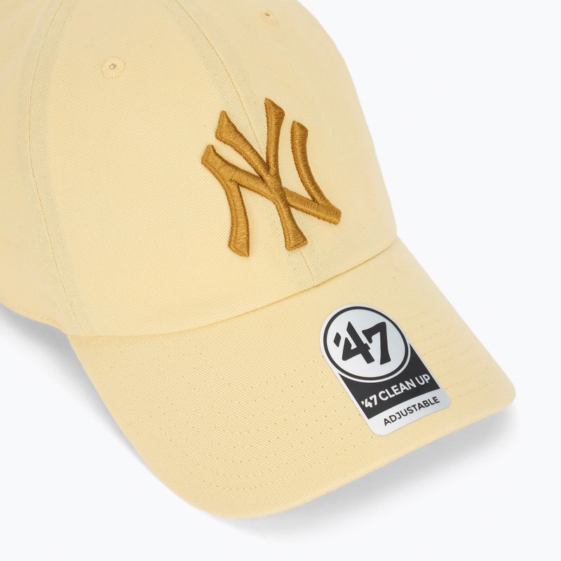 Kšiltovka 47 Brand MLB New York Yankees CLEAN UP butter 3