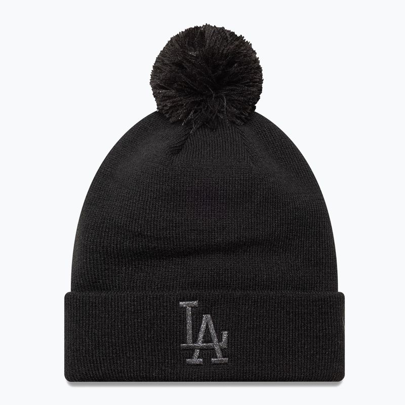 Dámská zimní čepice New Era Metallic Bobble Los Angeles Dodger blacks