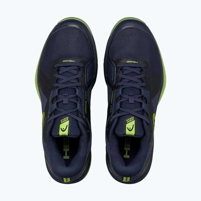 Boty na squash HEAD Sprint Team 4.0 Indoor navy/lime 4
