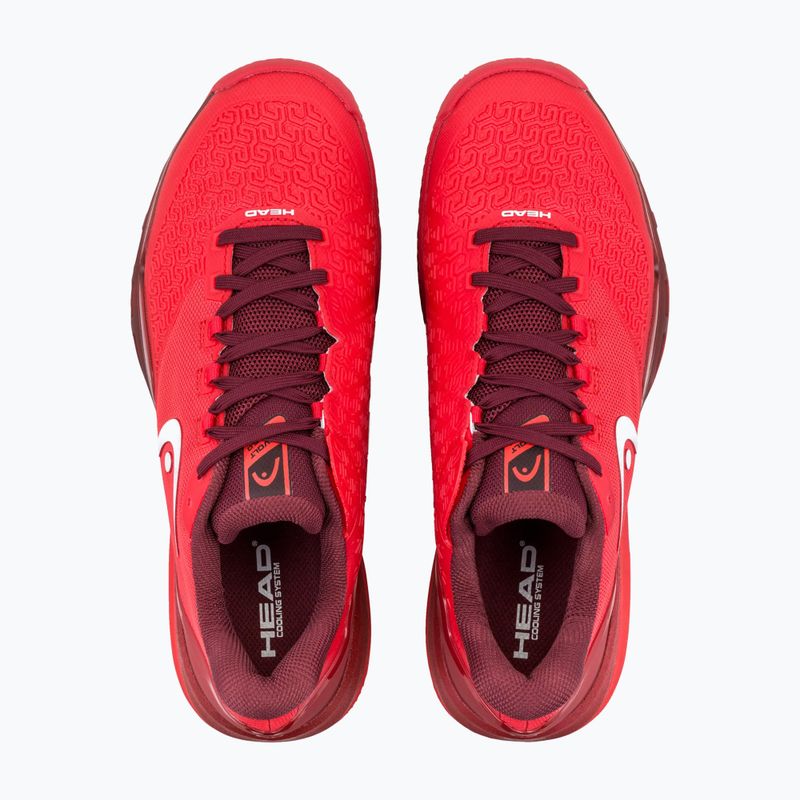 Pánské tenisové boty HEAD Revolt Pro 5.0 Clay red/dark red 4