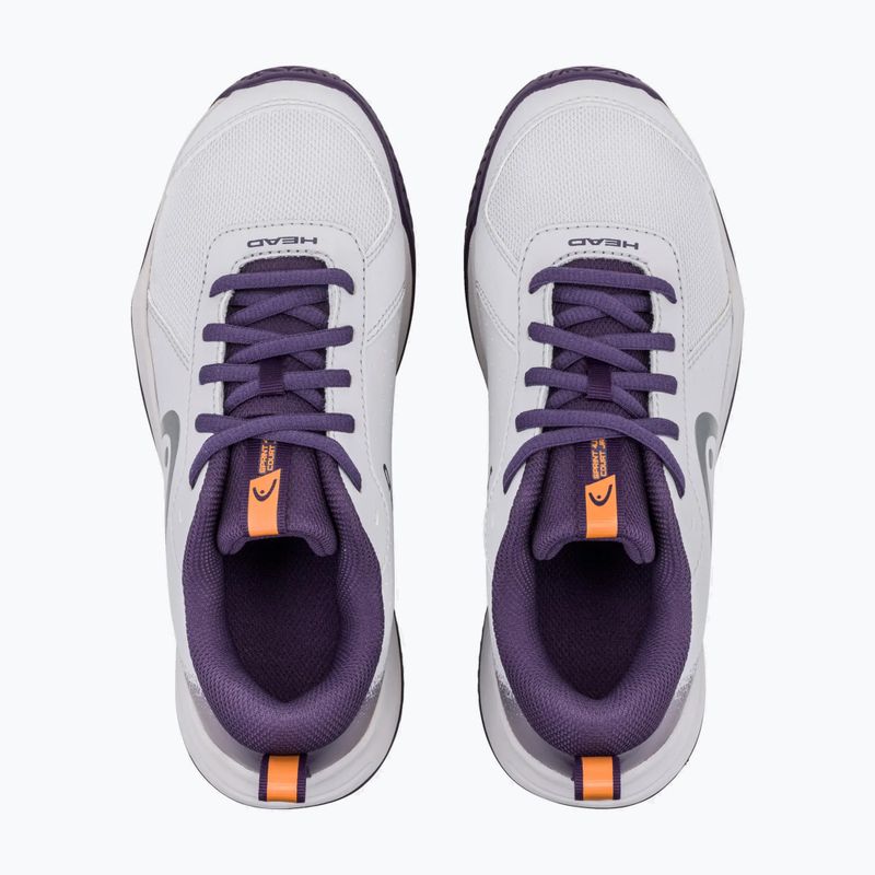 Dětské tenisové boty HEAD Sprint Court 4.0 light grey/purple 4