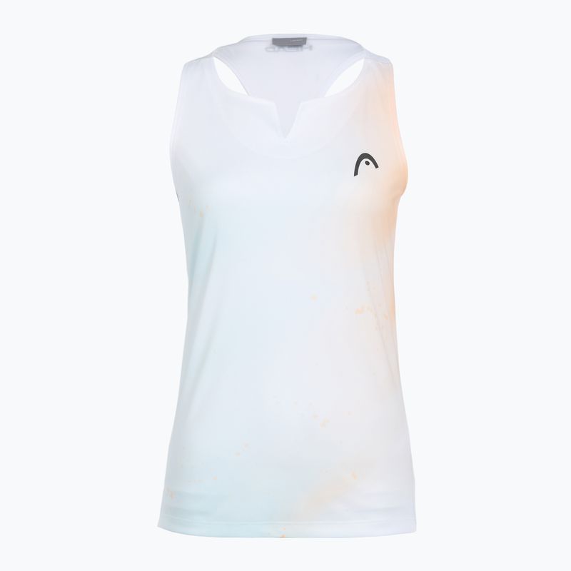 Dámské tenisové tričko HEAD Agility Tank Top apricot/print vision
