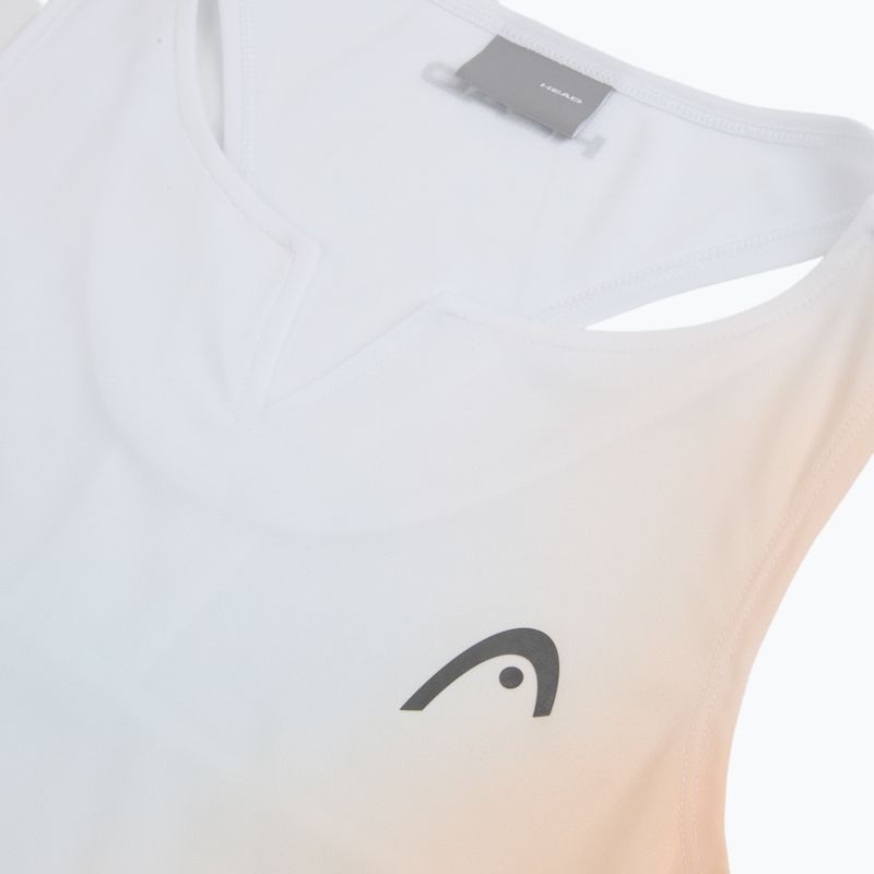 Dámské tenisové tričko HEAD Agility Tank Top apricot/print vision 3