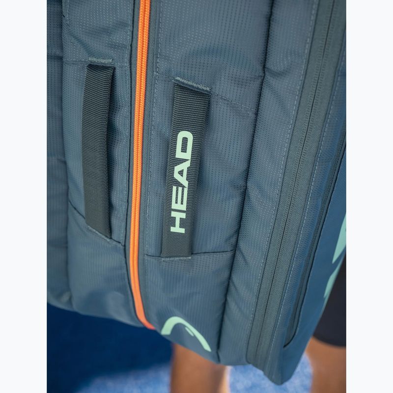 Taška na padel HEAD Tour Padel Bag L 40 l green/orange 8