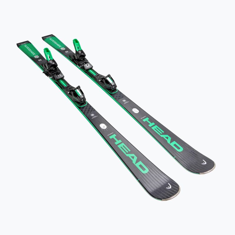 Sjezdové lyže + vázání HEAD Supershape e-Magnum SW BB-PR + Protector Evo PR 13 GW black/green 2