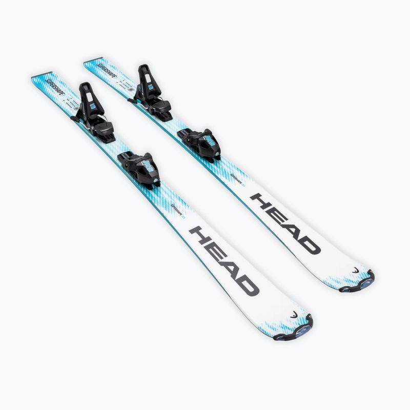 Dětské sjezdové lyže + vázání HEAD Supershape JRS + Jrs 7.5 GW CA white/blue 2