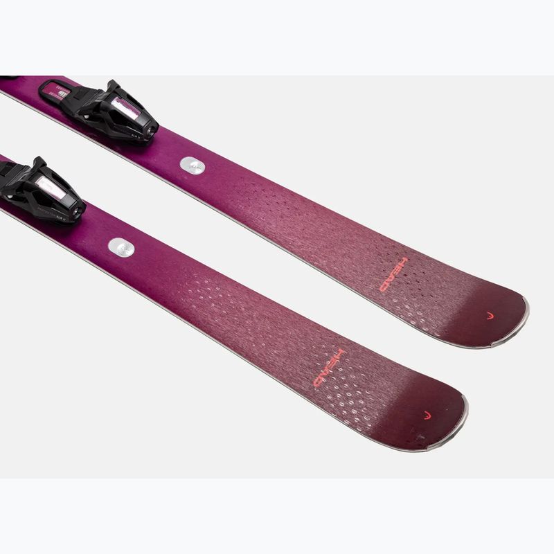 Dámské sjezdové lyže + vázání HEAD e-Total Joy SW SLR BB Joy Pro + Protector SLR 11 GW aubergine/red 4