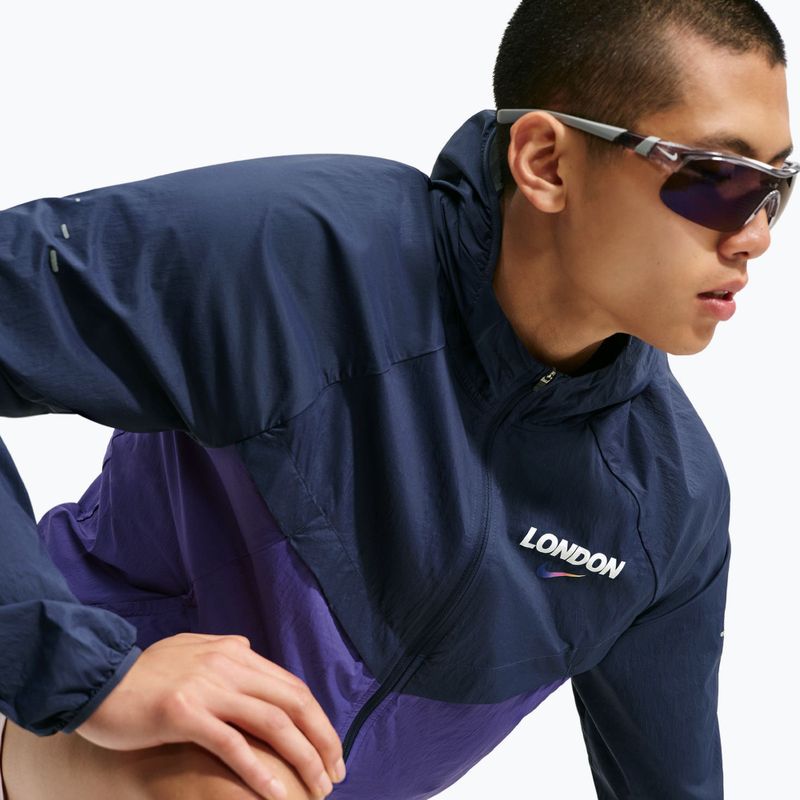 Pánská běžecká bunda Nike Stride Dri-Fit ADV midnight navy/court purple 6
