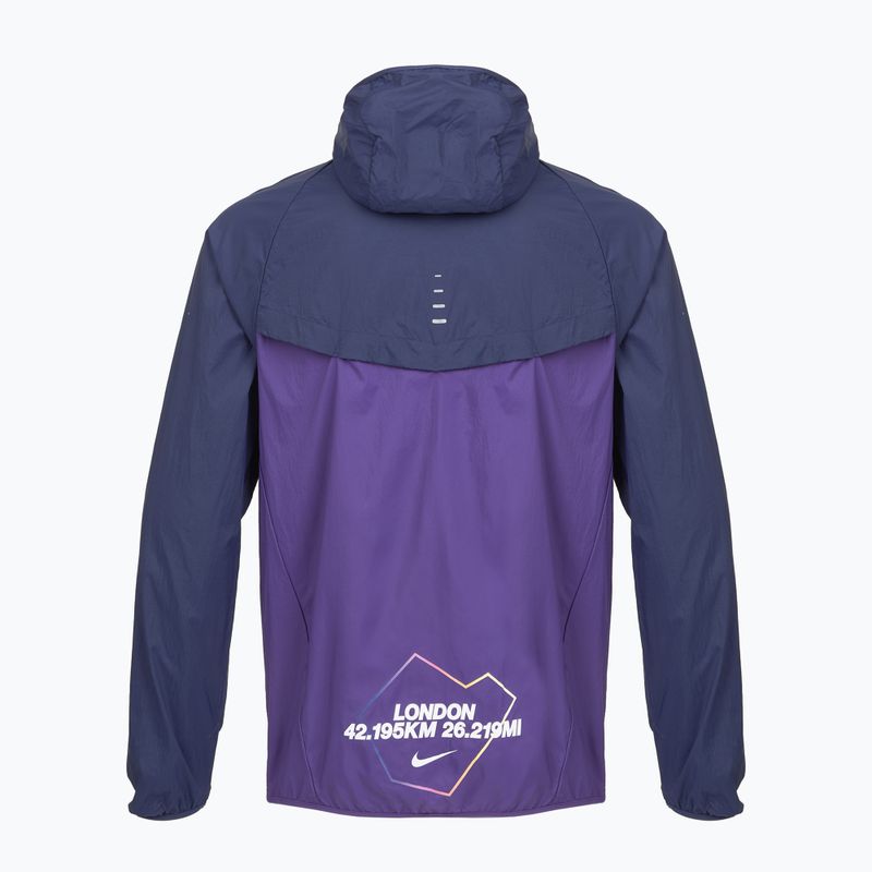 Pánská běžecká bunda Nike Stride Dri-Fit ADV midnight navy/court purple 10