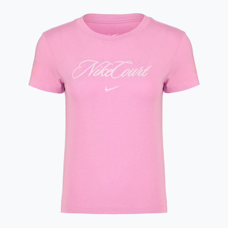 Dámské tenisové tričko Nike Court Heritage light magenta/pink foam 6
