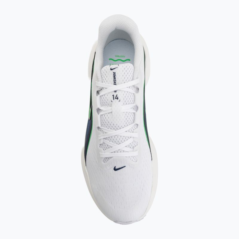 Pánské běžecké boty Nike Downshifter 14 white/midnight navy/green spark 5