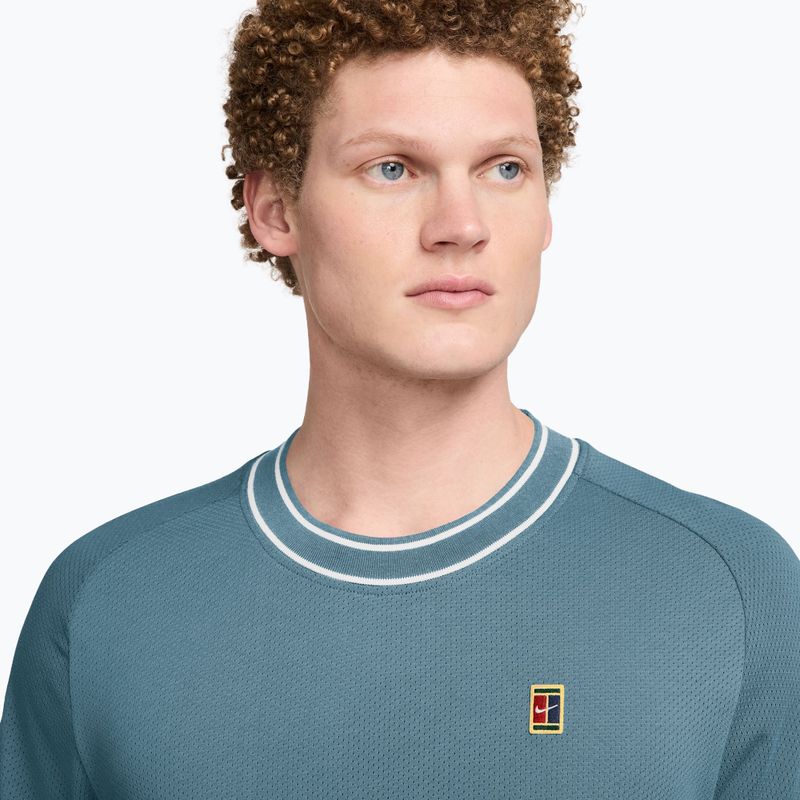 Pánské tenisové tričko Nike Court Heritage smokey blue 3