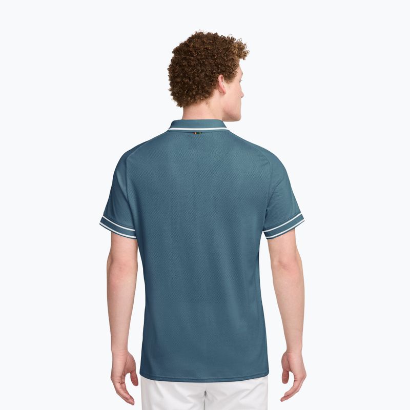 Pánské tenisové tričko Nike Court Heritage smokey blue/smokey blue 2