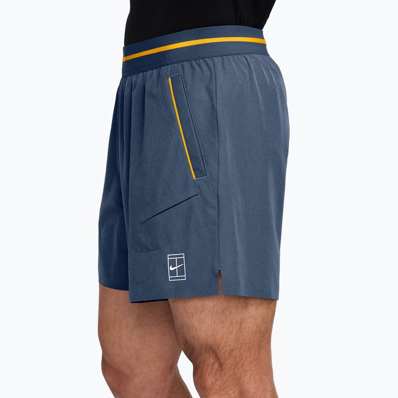 Pánské tenisové šortky Nike Court Dri-Fit Advantage 6" new slate/laser orange/white 3