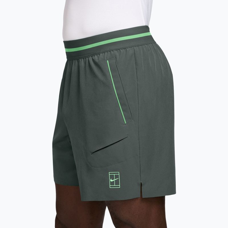 Pánské tenisové šortky Nike Court Dri-Fit Advantage 6" camo green/cucumber calm/cucumber calm 3