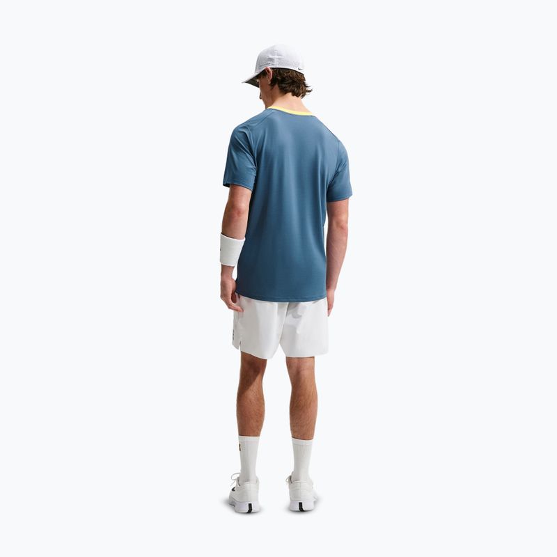 Pánské tričko na lezení Nike Court Dri-Fit Advantage new slate/laser orange/white 3
