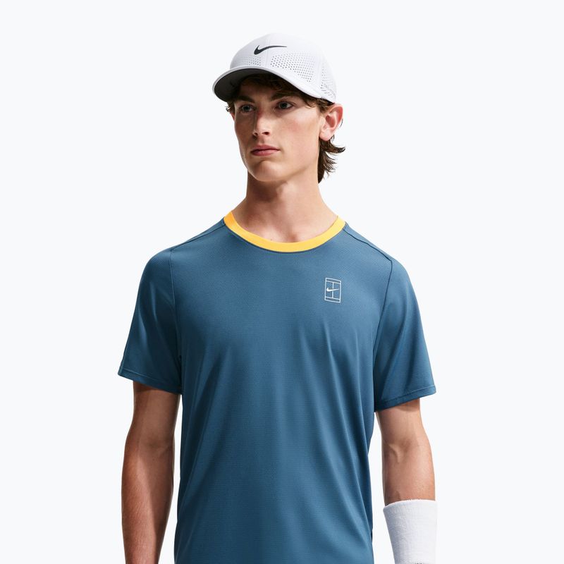 Pánské tričko na lezení Nike Court Dri-Fit Advantage new slate/laser orange/white 4