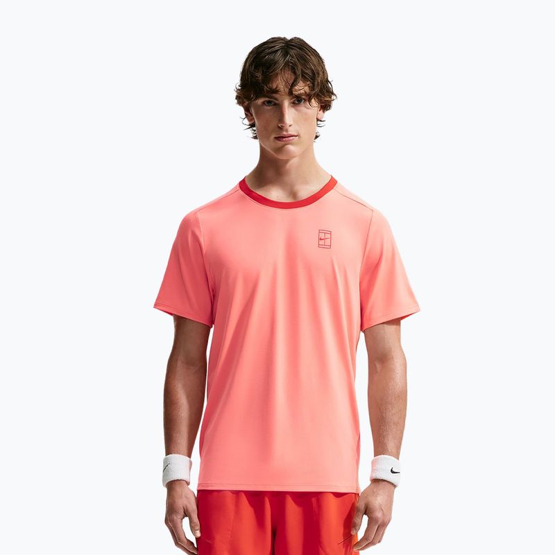 Pánské tričko na lezení Nike Court Dri-Fit Advantage atomic pink/picante red/picante red