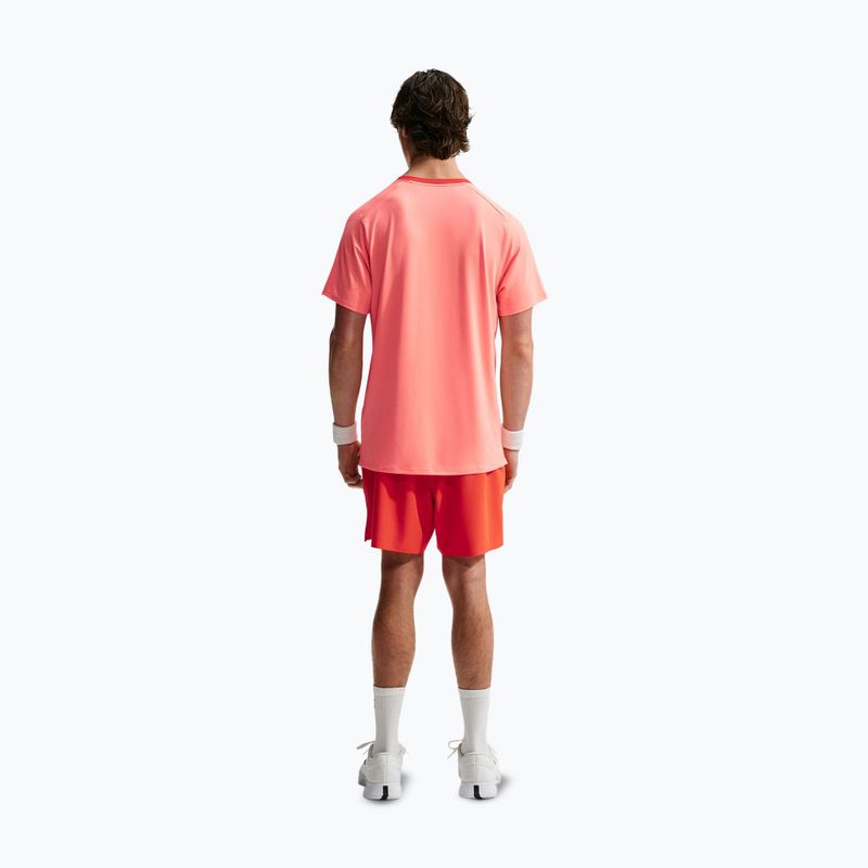 Pánské tričko na lezení Nike Court Dri-Fit Advantage atomic pink/picante red/picante red 3