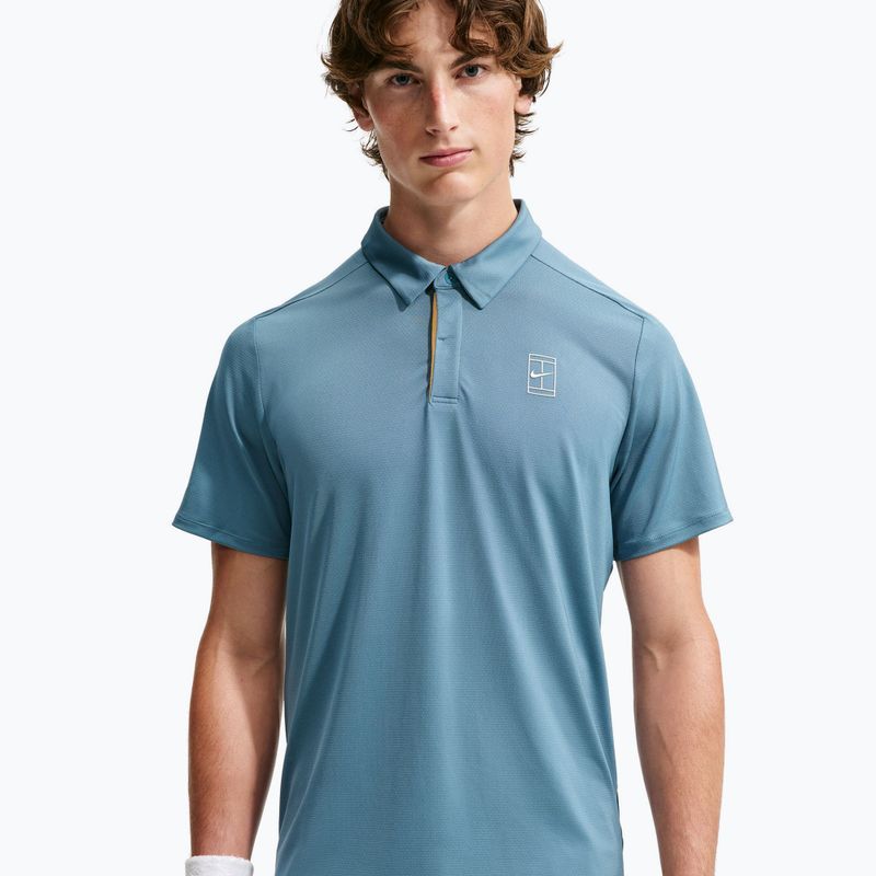 Pánské tenisové polo tričko Nike Court Dri-Fit Advantage smokey blue/white 4