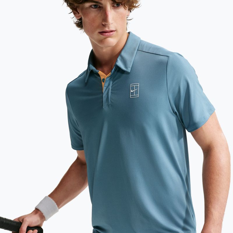 Pánské tenisové polo tričko Nike Court Dri-Fit Advantage smokey blue/white 6