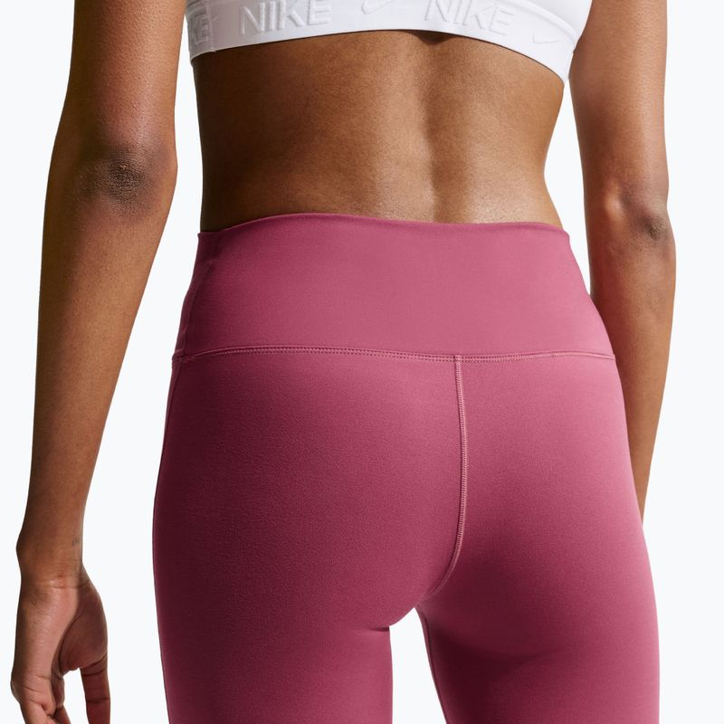 Dámské tréninkové legíny Nike One pink smoke/white 5
