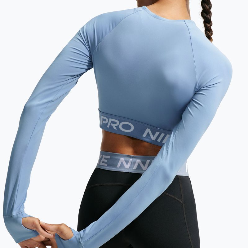 Dámské tričko Longsleeve Nike Pro work blue/white 4
