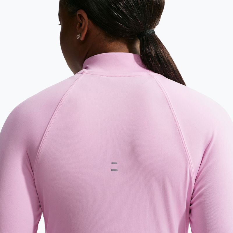 Dámská běžecká mikina Nike Tempo Dri-Fit 1/4 Zip pink rise 5
