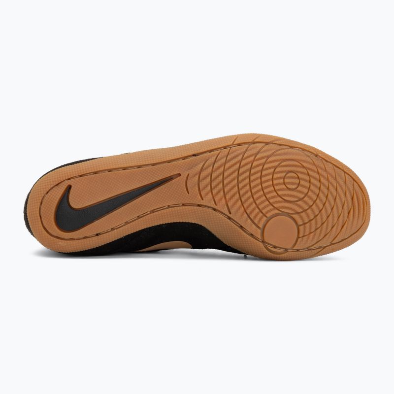 Zápasnické boty Nike Footsweep 2 black/metallic gold/gum light brown 4