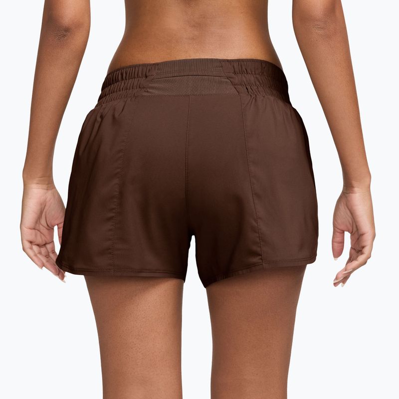 Dámské šortky Nike One Dri-Fit 3" cacao wow/white 2