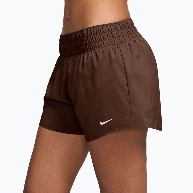 Dámské šortky Nike One Dri-Fit 3" cacao wow/white 3