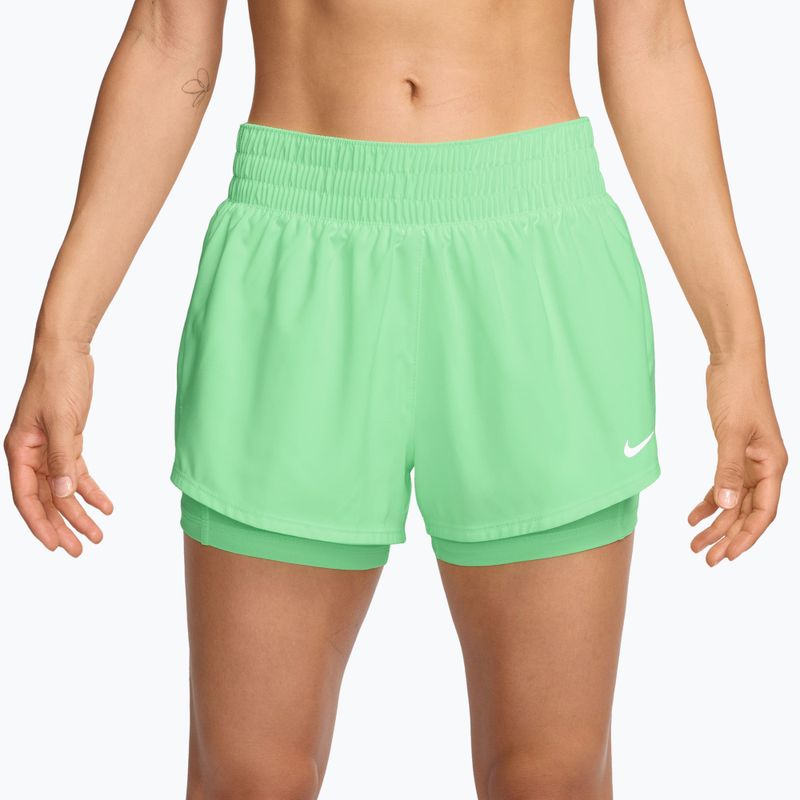 Dámské tréninkové šortky Nike One cucumber calm/white
