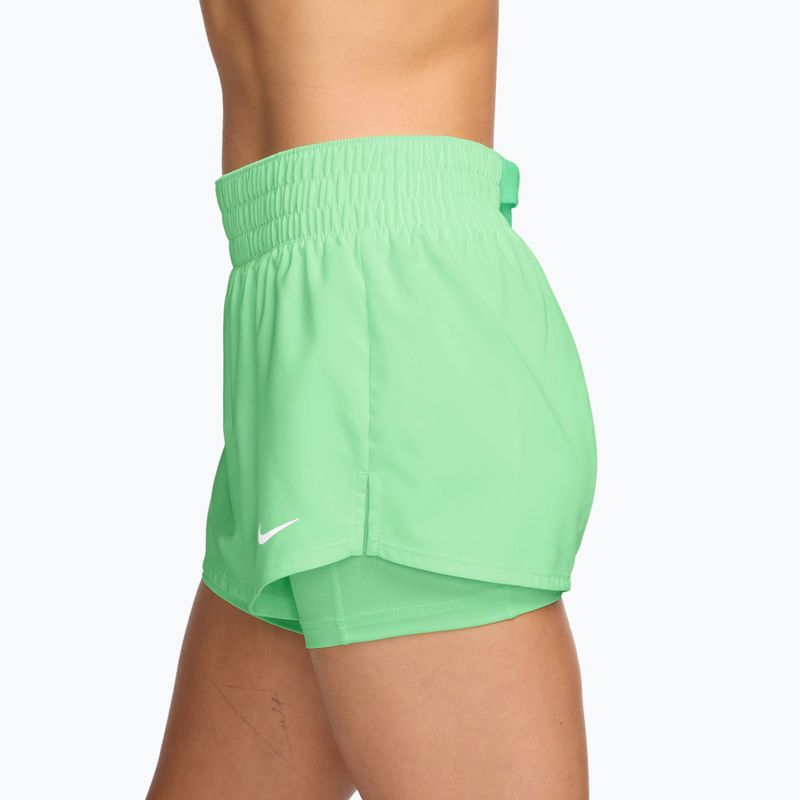 Dámské tréninkové šortky Nike One cucumber calm/white 3