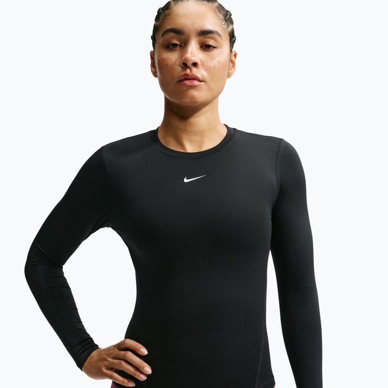 Dámské tréninkové tričko Longsleeve Nike One Fitted black/white 4