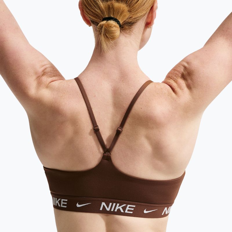 Dámská sportovní podprsenka Nike Dri-Fit Indy Light Support cacao wow 5