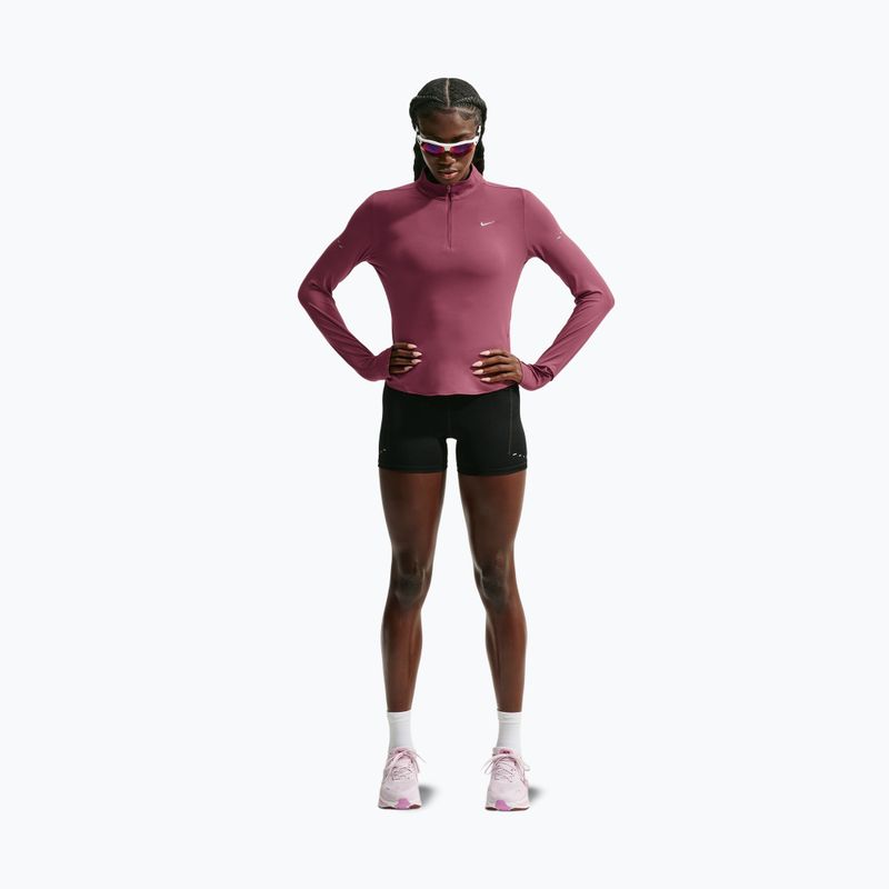 Dámská běžecká mikina Nike Swift Dri-FIT UV 1/4-Zip pink smoke 2