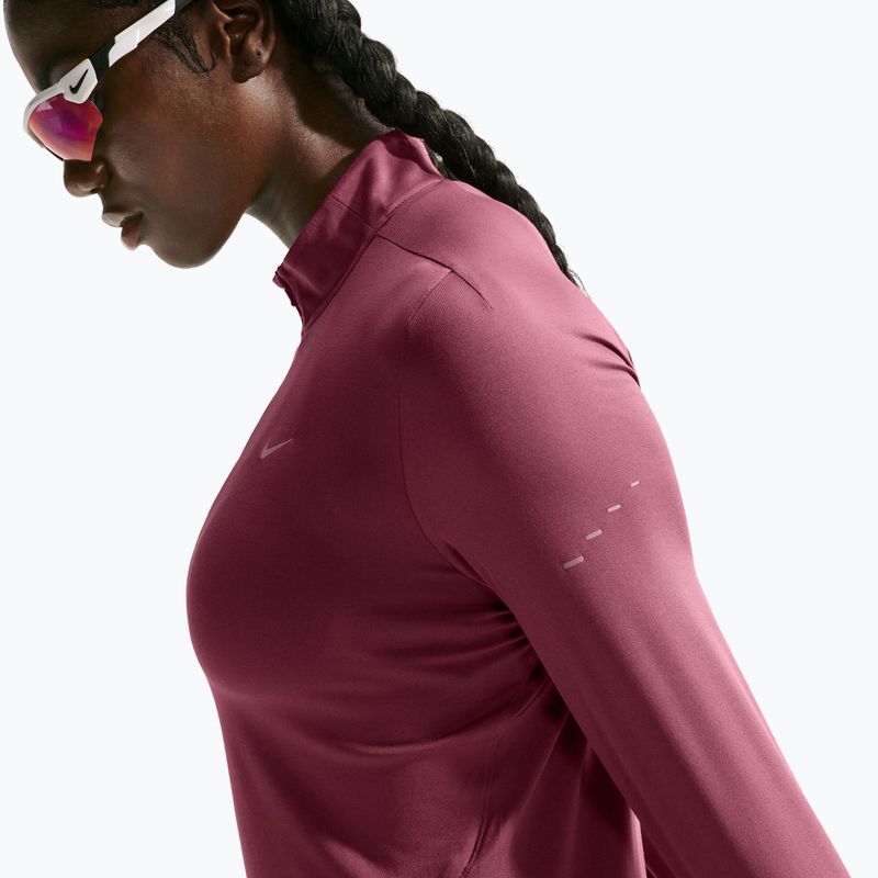 Dámská běžecká mikina Nike Swift Dri-FIT UV 1/4-Zip pink smoke 5