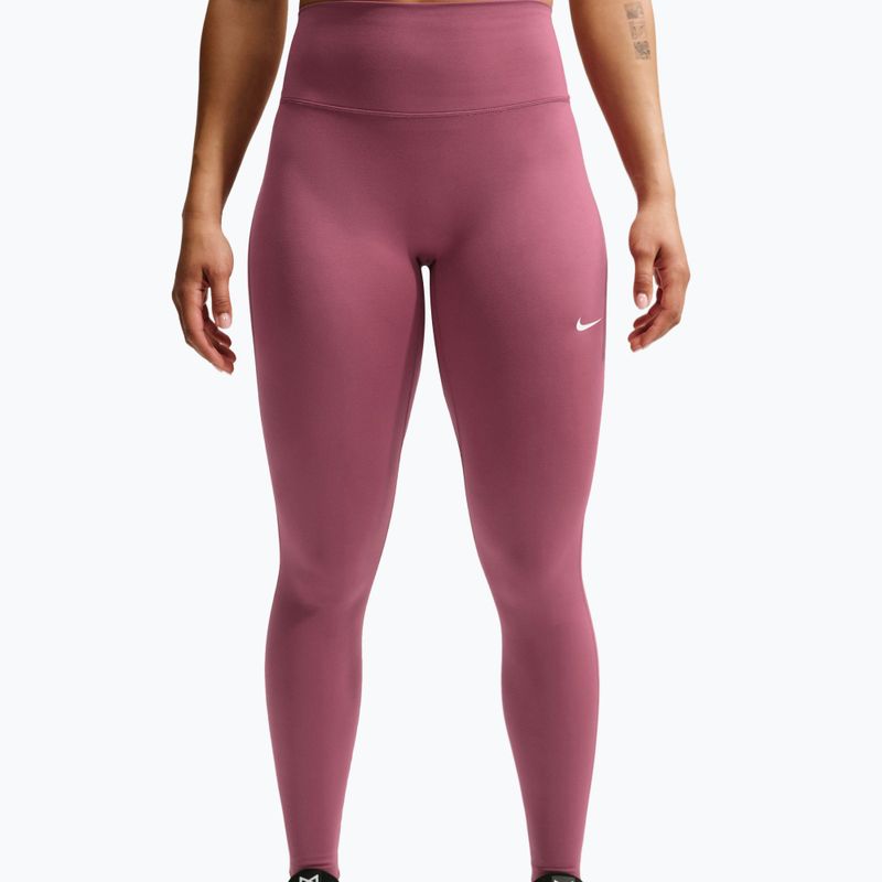 Dámské legíny Nike One Seamless Front pink smoke/white 3