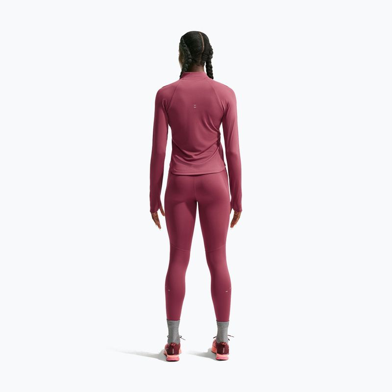 Dámská běžecká mikina Nike Tempo Dri-Fit 1/4 Zip pink smoke 3