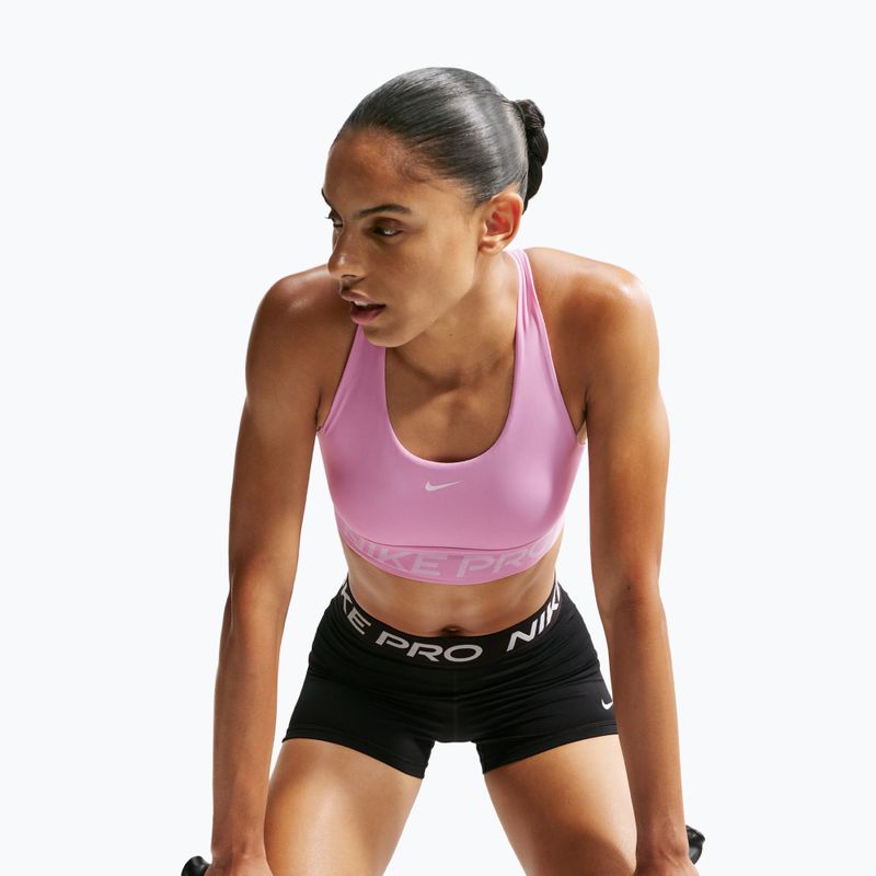 Sportovní podprsenka Nike Pro 365 pink rise/white 5